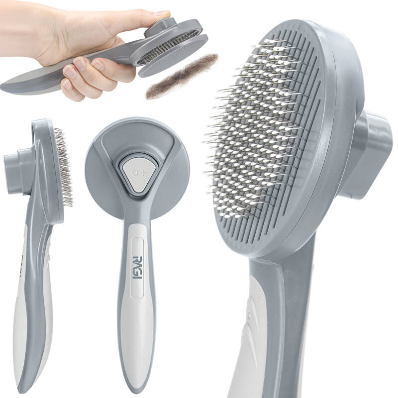 Szczotka samoczyszcząca do sierści dla psa, kota RAGI