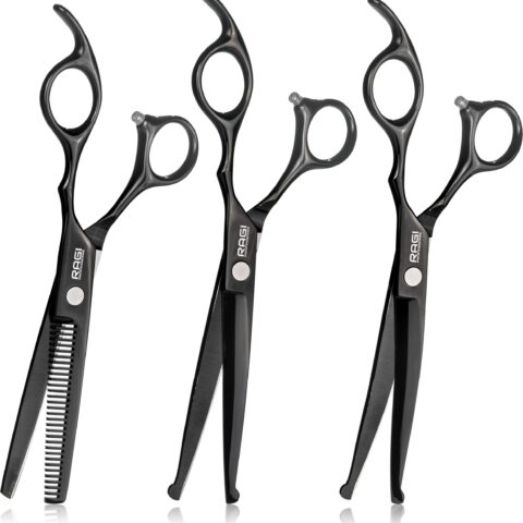 Alternative view of NOŻYCZKI do strzyżenia Psów PROFESJONALNY ZESTAW do strzyżenia 3 rodzaje Nożyczek + Grzebień