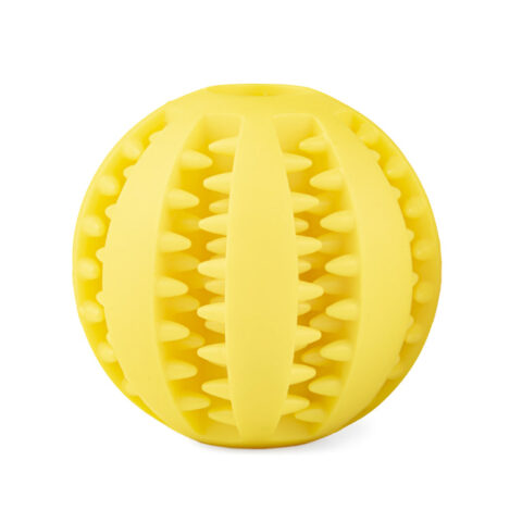 Alternative view of Piłka Dentystyczna dla Psa na Smaczki Przysmaki Gryzak Zabawka Żółta