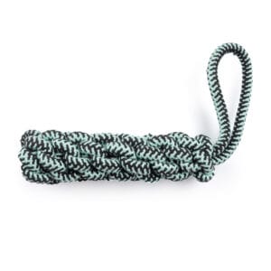 Szarpak dla psa - czarny pleciony warkocz