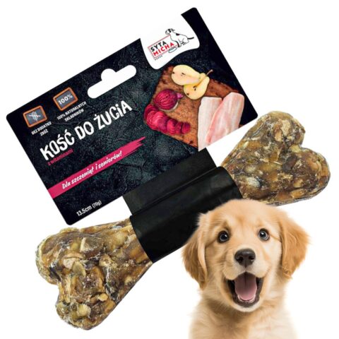Syta Micha – Gryzak dla psa Kość do Żucia dla Szczeniąt  13,5 cm