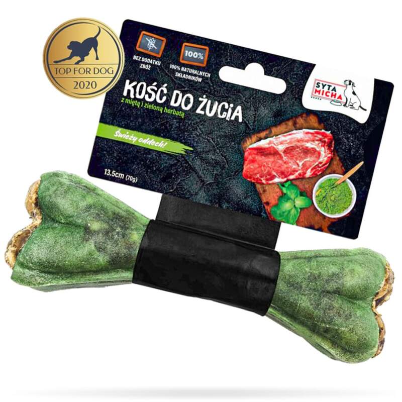Syta Micha – Gryzak dla psa Kość do Żucia na Świeży Oddech 13,5 cm - obrazek 2