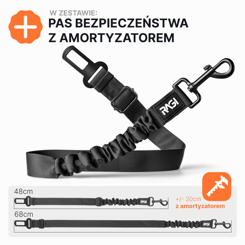 Mata dla Psa do Samochodu USZTYWNIANA Pokrowiec na Siedzenie Auta STABILNY - obrazek 12