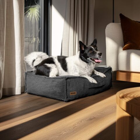 Alternative view of Legowisko dla psa Łóżko Materac Posłanie dla psa Grafitowe Rozmiary