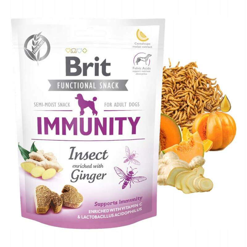 Przysmak Karma dla psa Brit Care Dog Functional Snack Immunity Insect 150 g​ - obrazek 2