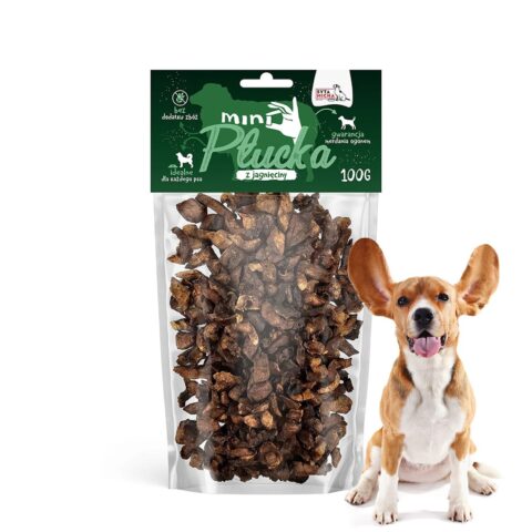 Przysmaki dla Psa Naturalne Smaczki Mini Płucka z Jagnięciny Syta Micha 100 g
