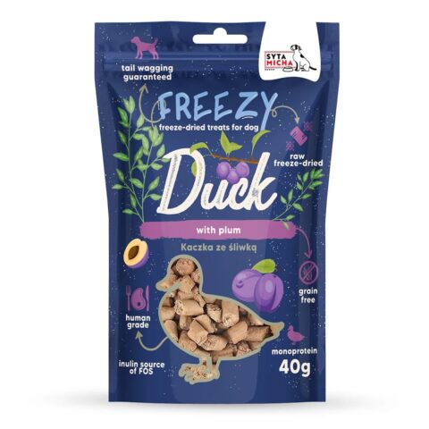 Alternative view of Przysmaki dla psa Liofilizowane FREEZY Kaczka ze śliwką Syta Micha 40 g