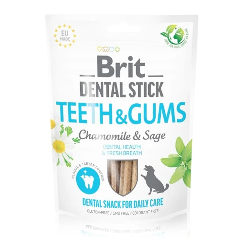 Alternative view of Przysmak dla psa Brit Dental Stick Teeth & Gums with Chamomile & Sage 7 szt