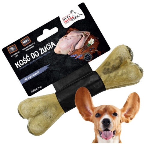 Syta Micha Gryzak dla psa Kość do Żucia na Wyciszenie Naturalna 13,5 cm