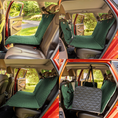 Alternative view of Mata dla psa do samochodu pokrowiec siedzenie uniwersalna samochodowa 4w1