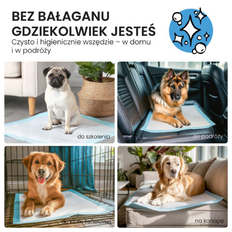 Alternative view of Podkłady dla psów Maty dla psa do sikania Higieniczne Chłonne 90x60 50 szt.