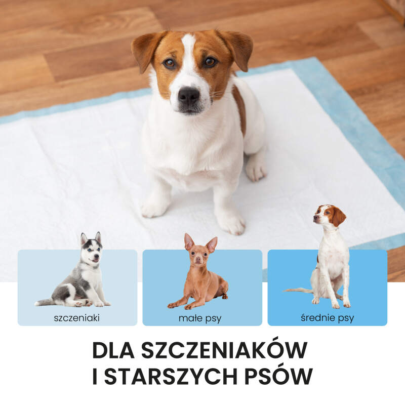 Podkłady dla psów Maty dla psa do sikania Higieniczne Chłonne 60x60 50 sztuk - obrazek 6