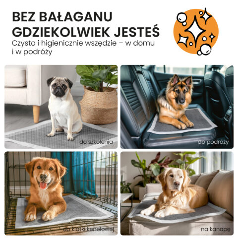 Alternative view of Podkłady dla psów Maty dla psa do sikania Z węglem Chłonne 60x60 50 sztuk