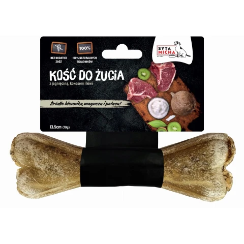 Syta Micha Gryzak z Magnesem Kość do Żucia z Kiwi i Kokosem 13,5 cm