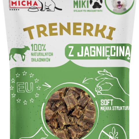 Syta Micha Przysmaki dla psa Trenerki z Jagnięciną Naturalne Smaczki 80 g