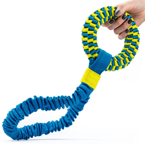 Zabawka dla psa Szarpak Mocny Duży Wytrzymały Koło z Amortyzatorem 43x15 cm