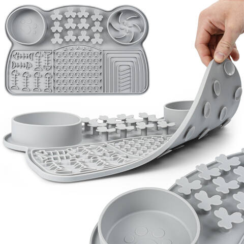 Mata do lizania dla psa Spowalniająca Antystresowa Tacka Duża 38x25 cm