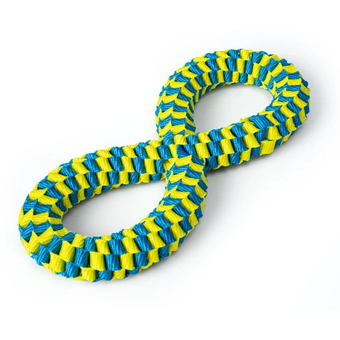 Alternative view of Szarpak dla psa Mocny Duży Wytrzymały Gryzak Zabawka z Taśmy Ósemka 25x11cm