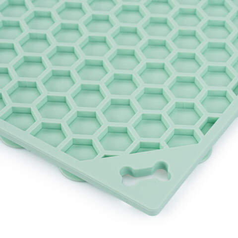 Mata do lizania dla Psa Kota Spowalniająca Antystresowa 20x20 cm Miętowa - obrazek 6