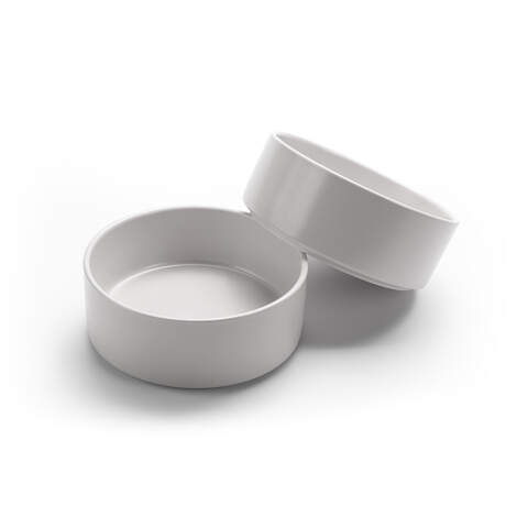 Alternative view of Miska dla Psa Kota Ceramiczna 400 ml Ø 12,7 cm Szara Miseczka Szczeniaka