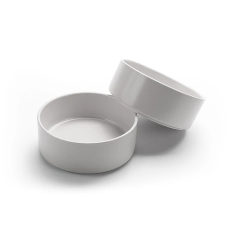 Alternative view of Miska dla Psa Kota Ceramiczna 400 ml Ø 12,7 cm Szara Miseczka Szczeniaka