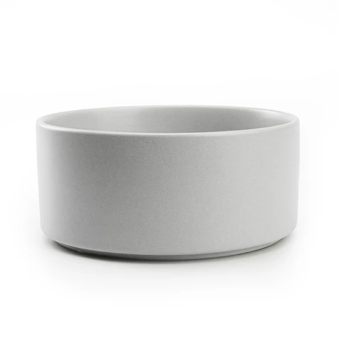 Alternative view of Miska dla Psa Duża Ceramiczna 850 ml Ø 15,5 cm Szara Na Karmę Wodę Stabilna
