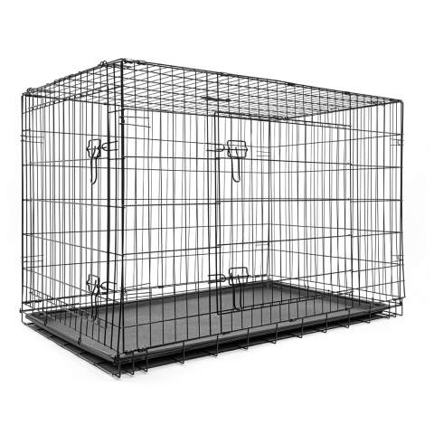 Alternative view of Klatka dla psa kennelowa Metalowa Składana Duża Kojec Zwierząt 120x75x81 XXL