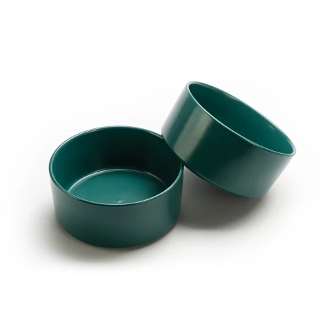 Alternative view of Miska dla Psa Duża Ceramiczna 850ml Ø 15,5cm Zielona Na Karmę Wodę Stabilna