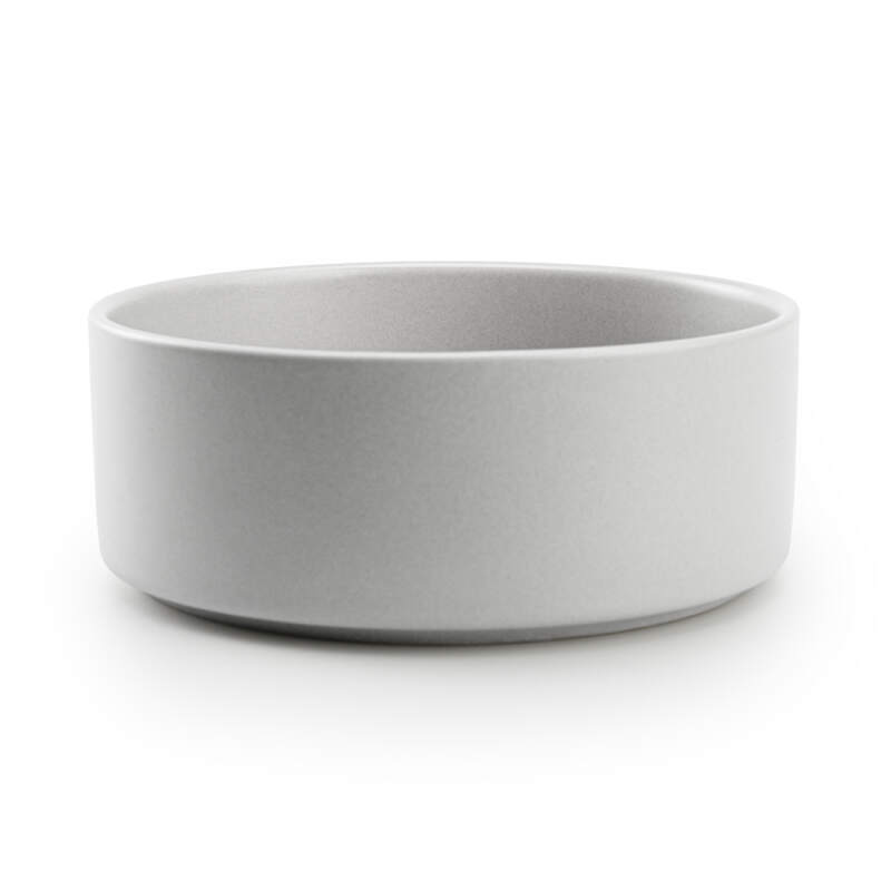 Miska dla Psa Kota Ceramiczna 400 ml Ø 12,7 cm Szara Miseczka Szczeniaka - obrazek 3