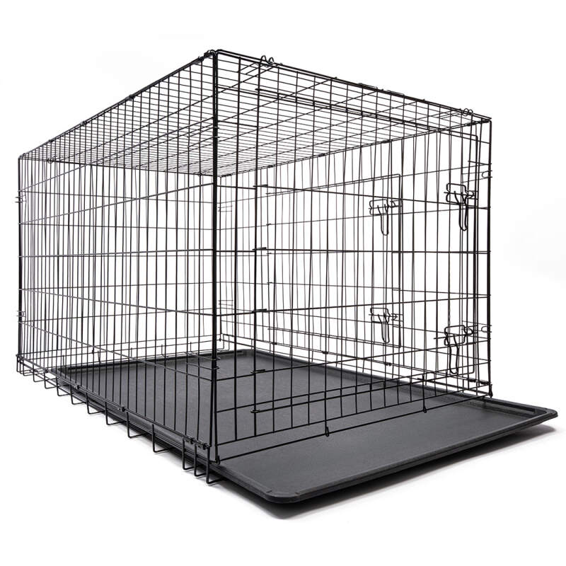 Klatka dla psa kennelowa Metalowa Składana Duża Kojec Zwierząt 120x75x81 XXL - obrazek 3