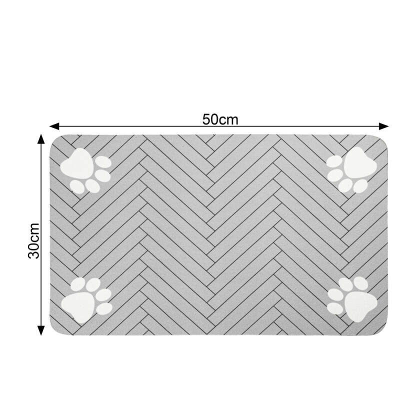 Podkładka pod Miskę dla Psa Kota 30x50 cm Mata Antypoślizgowa Wodoodporna - obrazek 9