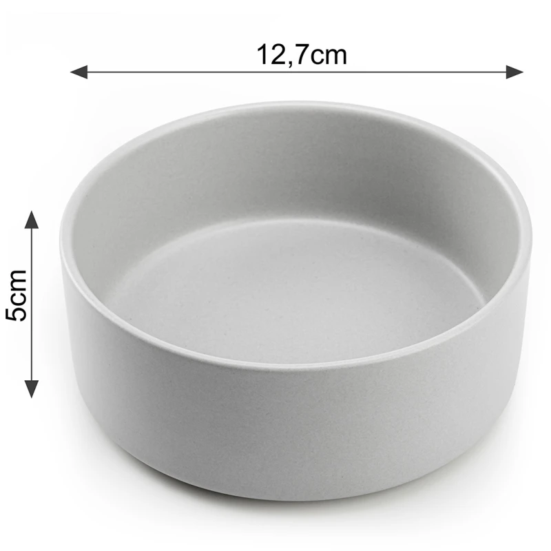 Miska dla Psa Kota Ceramiczna 400 ml Ø 12,7 cm Szara Miseczka Szczeniaka - obrazek 10
