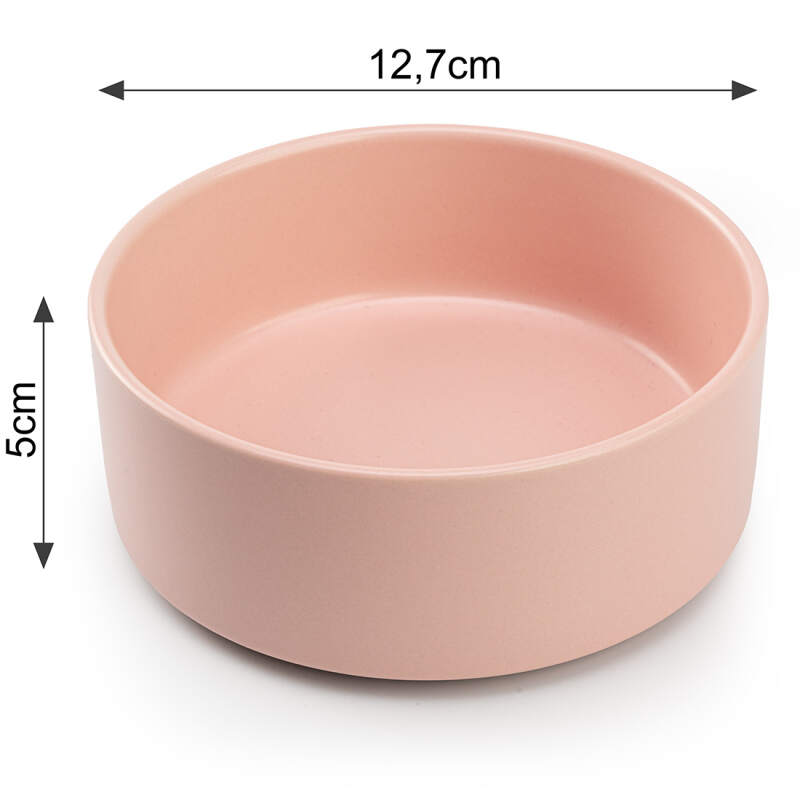 Miska dla Psa Kota Ceramiczna 400 ml Ø 12,7 cm Różowa Miseczka Szczeniaka - obrazek 10