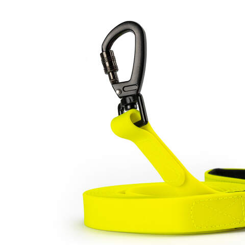 Alternative view of Smycz Treningowa dla Psa 3m Wodoodporna RAGI – Taśma PVC, Żółta Neonowa