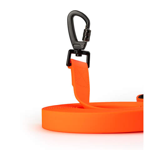 Alternative view of Smycz dla Psa 5m Wodoodporna RAGI – Taśma PVC Pomarańczowa Neon