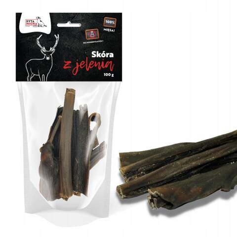 Alternative view of Syta Micha Naturalny Gryzak dla Psa Skóra Jelenia Suszona Przysmak 100g