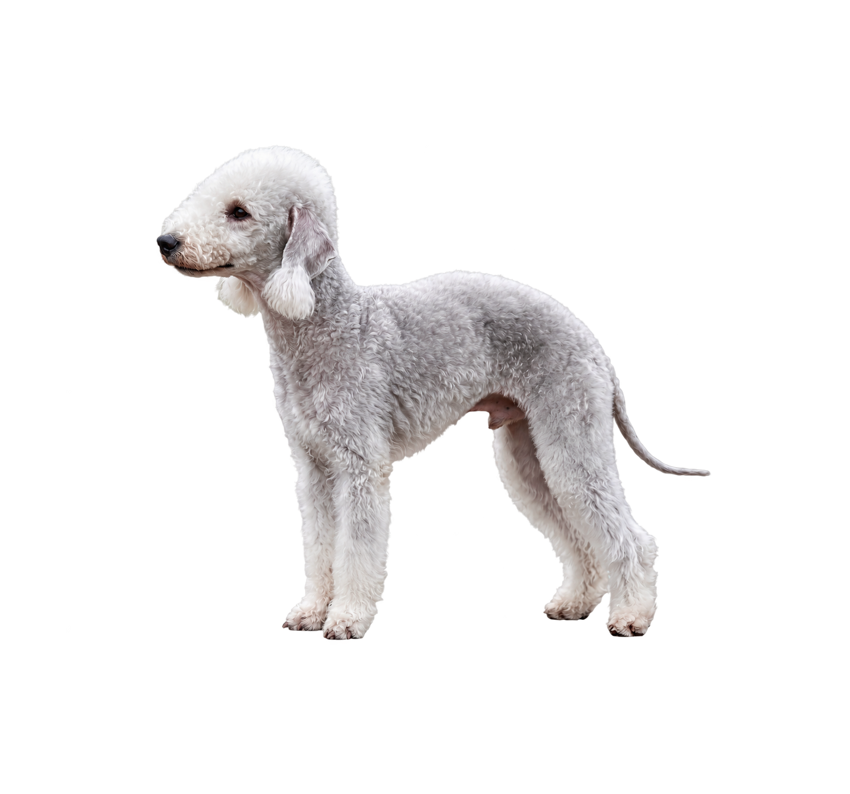 Pies rasy bedlington terrier – zdjęcie główne